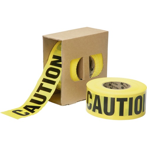 Barricade Tape,"CAUTION",Premium,Non-Adhesive,3"x1000',YW