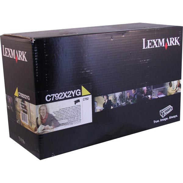 Genuine OEM Lexmark C792X2YG Extra High Yield Yellow Toner (20000 Page Yield)