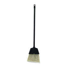 Angled Broom, f/Lobby Dust Pan Kit, Plastic, 12/CT, BK
