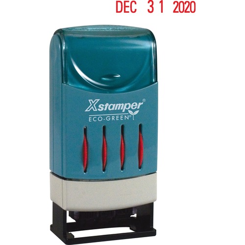 Line Daters, Prints Month/Day/Year, Large, 1"x5/32", Red