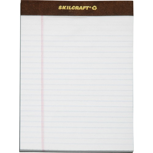 Writing Pad, 5"x8", Jr.-Size, 5/16" Legal Rule, 50 Shts, WE
