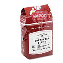 Premium Coffee, Whole Bean, 2 lb, Breakfast Blend