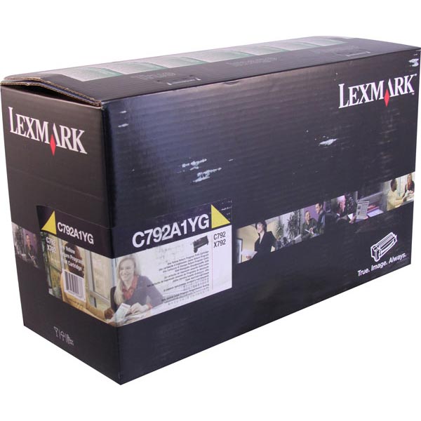 Genuine OEM Lexmark C792A1YG Yellow Return Program Toner Cartridge
