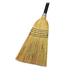 Lobby Blend Broom, 11" W, 56" Handle, Natural