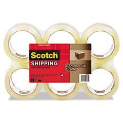 Packing Tape Refill Rolls,Commercial Gr., 54.6Yds, 6/PK, CL