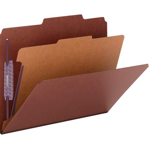 Folders, Letter, 1 Partition, 2" Exp, 10/BX, Red