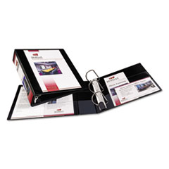 Slant Ring View Binder, 2" Capacity, 11"x8-1/2", Black