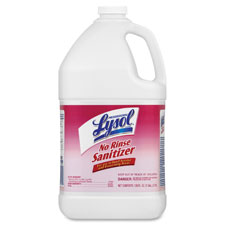 Lysol No Rinse Sanitizer, 1 Gal, 4/CT, White