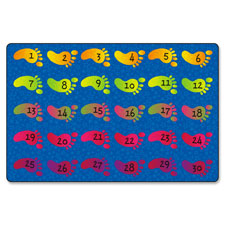 Counting Feet Rug, 5'x8', Multi