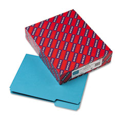 Interior Folder, 1/3 Cut Tab, Letter, 100/BX, Teal