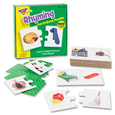 Puzzle, Rhyming, 3"Wx3"H, MI