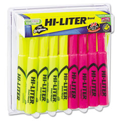 Hi-Liter Value Pk, Chisel Tip, 24/PK, Fluorescent PK/YW