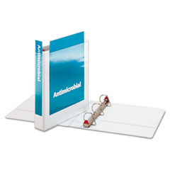 Antimicrobial Binder, Slant-D Ring, 11"x8-1/2",Cap1-1/2",WE