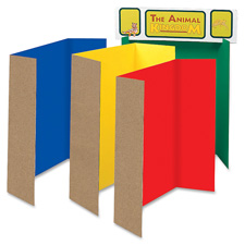 Single Walled Presentation Board,Tri-fold,48"x36",24/CT,AST