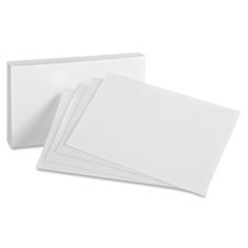 CARD,INDEX,BLANK,3X5,WE