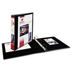 Showcase View Binder, 1-1/2" Capacity, 11"x8-1/2", Black