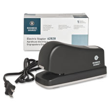 Electric Stapler, Half Strip, 20 Sht Cap., Dark Gray