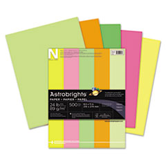 Astro Paper, 24 Lb, 8-1/2"x11", 500/EA, Assorted