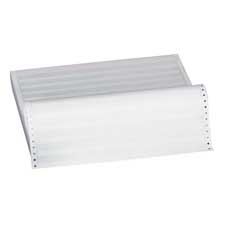 Computer Paper,1 Part,14-7/8"x11",2700/CT, 1/6" Green Bar