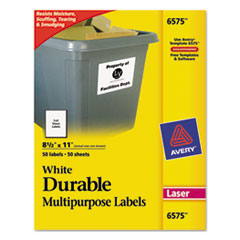 LABEL,DRBL,50/PK,WHT
