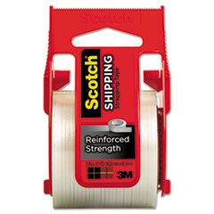 Scotch Strapping Tape With Dispenser, 2"x10 Yards, Clear