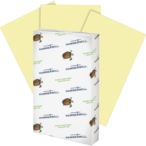 Multipurpose Paper, 20lb., 8-1/2"x14", Canary