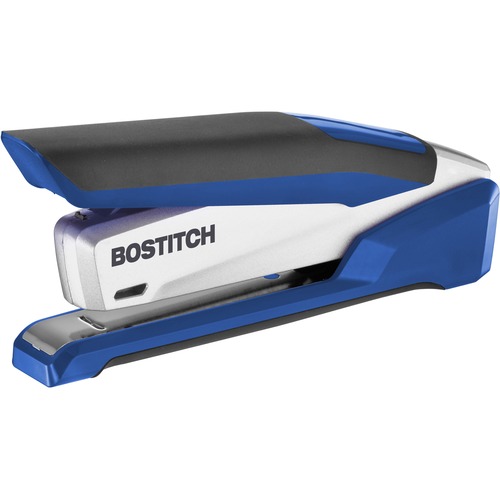 Spring Powered Stapler,use 1/4" Staples,25Sht/Cap,Blue/Silvr