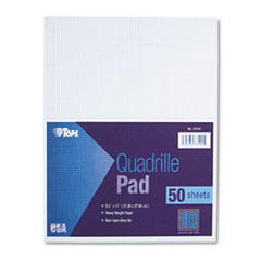 Quadrille Pads,10"x10" Ruled,20lb.,8-1/2"x11",50Shts/PD,WE